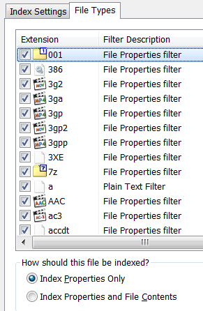 registry key for file extensions